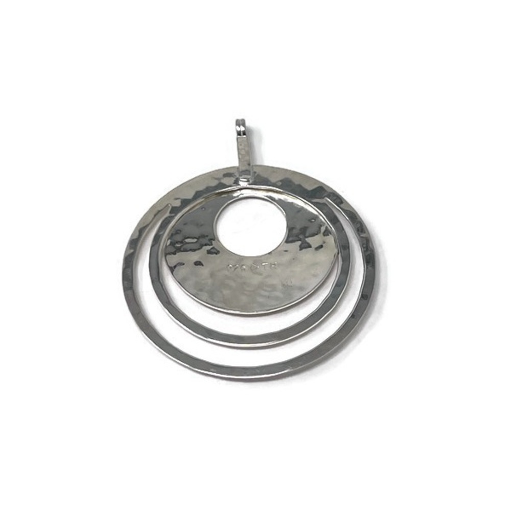 ✨SOLD✨Retired Silpada Sterling Hammered Perspectiva Triple Circle Pendant